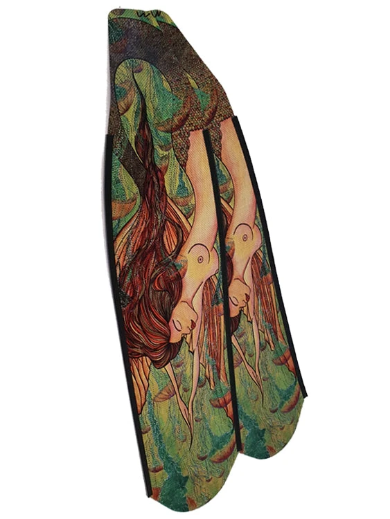 DiveR Freediving Fin Blades - Green Mermaid Fins 3 DiveR Freediving Fin Blades - Green Mermaid Fins