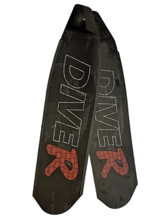 DiveR Freediving Fin Blades - Black Carbon Innegra 3 DiveR Freediving Fin Blades - Black Carbon Innegra