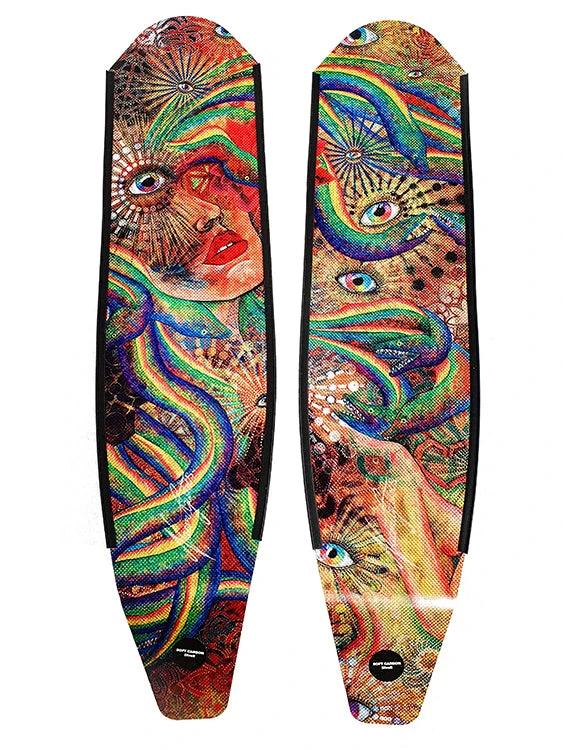 DiveR Freediving Fin Blades - Rebel Rose 4 DiveR Freediving Fin Blades - Rebel Rose