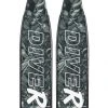 Fins DiveR Freediving Fin Blades - Reef Life Black And White 1 Fins DiveR Freediving Fin Blades - Reef Life Black And White