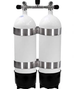 Tanks, Valves & Accessories Faber 12.2L Steel Twin Tanks With Manifold & Bands