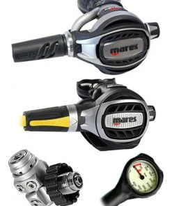 Mares Abyss Adj 62X (DIN Or Yoke) W/ Octopus & Free Termo Gauge 16 Mares Abyss Adj 62X (DIN Or Yoke) W/ Octopus & Free Termo Gauge