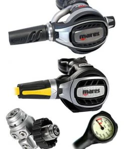 Mares Abyss Adj 62X (DIN Or Yoke) W/ Octopus & Free Termo Gauge 17 Mares Abyss Adj 62X (DIN Or Yoke) W/ Octopus & Free Termo Gauge