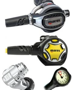 Mares Abyss Adj 62X (DIN Or Yoke) W/ Octopus & Free Termo Gauge