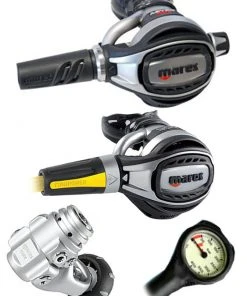 Mares Abyss Adj 62X (DIN Or Yoke) W/ Octopus & Free Termo Gauge 19 Mares Abyss Adj 62X (DIN Or Yoke) W/ Octopus & Free Termo Gauge