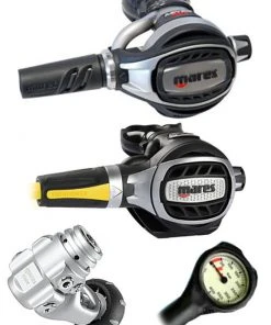 Mares Abyss Adj 62X (DIN Or Yoke) W/ Octopus & Free Termo Gauge 20 Mares Abyss Adj 62X (DIN Or Yoke) W/ Octopus & Free Termo Gauge