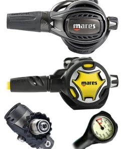 Mares Epic Adj 82X PVD (DIN Or Yoke) W/ Octopus & Free Termo Gauge