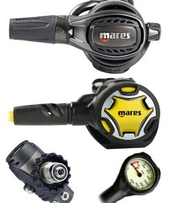 Mares Epic Adj 82X PVD (DIN Or Yoke) W/ Octopus & Free Termo Gauge