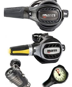 Mares Epic Adj 82X PVD (DIN Or Yoke) W/ Octopus & Free Termo Gauge