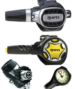 Regulator Sets Mares Ultra Adj 82X (DIN Or Yoke) W/ Octopus & Free Termo Gauge