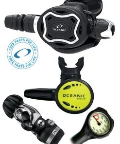 Oceanic Regulator Set: Zeo / FDXi (DIN Or Yoke) / Octopus & Free Termo Gauge 17 Oceanic Regulator Set: Zeo / FDXi (DIN Or Yoke) / Octopus & Free Termo Gauge
