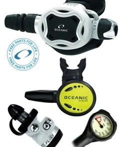 Oceanic Regulator Set: Zeo / FDXi (DIN Or Yoke) / Octopus & Free Termo Gauge 13 Oceanic Regulator Set: Zeo / FDXi (DIN Or Yoke) / Octopus & Free Termo Gauge