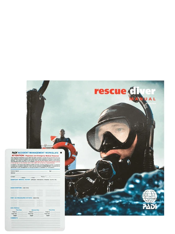 PADI ELearning & Manuals PADI Course Manual: Rescue Diver Course W/ Accident Management Work Slate 3 PADI ELearning & Manuals PADI Course Manual: Rescue Diver Course W/ Accident Management Work Slate