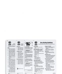 PADI Slates: Divemaster Cue Cards PADI ELearning & Manuals