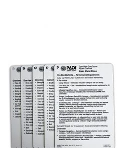 PADI Slates: Open Water Instructor Cue Cards PADI ELearning & Manuals