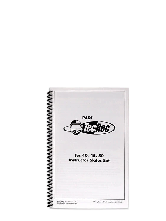 PADI Slates: Tec Instructor Cue Cards 3 PADI Slates: Tec Instructor Cue Cards
