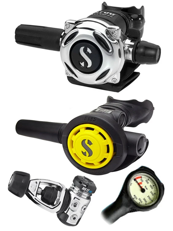 Scubapro Regulator Set: MK17 Evo (DIN Or Yoke) / A700 / Octopus & Free Termo Gauge 3 Scubapro Regulator Set: MK17 Evo (DIN Or Yoke) / A700 / Octopus & Free Termo Gauge