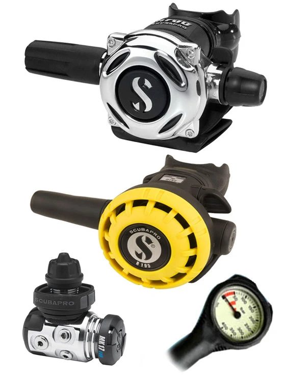 Scubapro Regulator Set: MK17 Evo (DIN Or Yoke) / A700 / Octopus & Free Termo Gauge 6 Scubapro Regulator Set: MK17 Evo (DIN Or Yoke) / A700 / Octopus & Free Termo Gauge