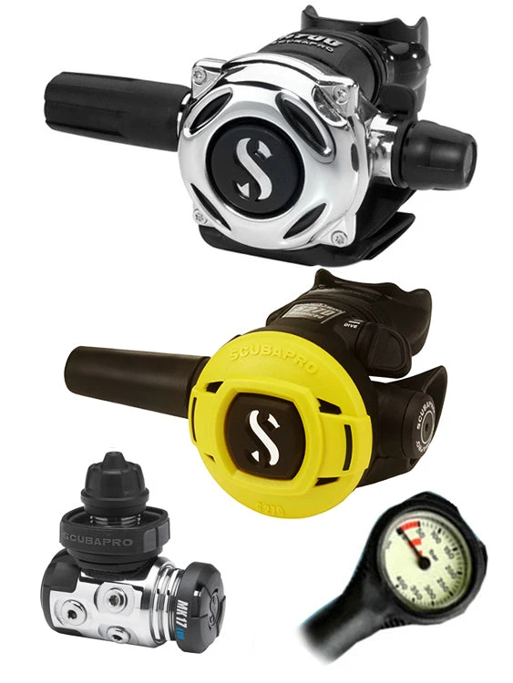 Scubapro Regulator Set: MK17 Evo (DIN Or Yoke) / A700 / Octopus & Free Termo Gauge 8 Scubapro Regulator Set: MK17 Evo (DIN Or Yoke) / A700 / Octopus & Free Termo Gauge