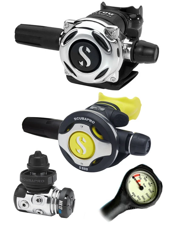 Scubapro Regulator Set: MK17 Evo (DIN Or Yoke) / A700 / Octopus & Free Termo Gauge 10 Scubapro Regulator Set: MK17 Evo (DIN Or Yoke) / A700 / Octopus & Free Termo Gauge