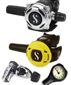 Regulator Sets Scubapro Regulator Set: MK25 Evo (DIN Or Yoke) / A700 / Octopus & Free Termo Gauge 14 Regulator Sets Scubapro Regulator Set: MK25 Evo (DIN Or Yoke) / A700 / Octopus & Free Termo Gauge