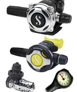 Regulator Sets Scubapro Regulator Set: MK25 Evo (DIN Or Yoke) / A700 / Octopus & Free Termo Gauge 17 Regulator Sets Scubapro Regulator Set: MK25 Evo (DIN Or Yoke) / A700 / Octopus & Free Termo Gauge