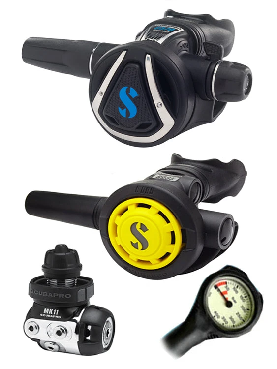 Scubapro Regulator Set: MK11 (DIN Or Yoke) / C370 / Octopus & Free Termo Gauge Regulator Sets 5 Scubapro Regulator Set: MK11 (DIN Or Yoke) / C370 / Octopus & Free Termo Gauge Regulator Sets