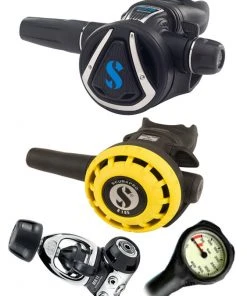 Scubapro Regulator Set: MK11 (DIN Or Yoke) / C370 / Octopus & Free Termo Gauge Regulator Sets