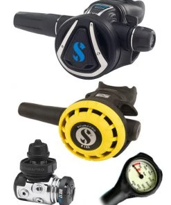 Regulator Sets Scubapro Regulator Set: MK17 Evo (DIN Or Yoke) / C370 / Octopus & Free Termo Gauge