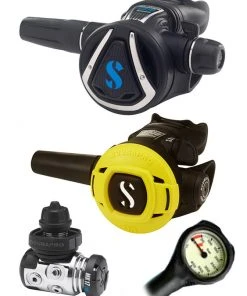 Regulator Sets Scubapro Regulator Set: MK17 Evo (DIN Or Yoke) / C370 / Octopus & Free Termo Gauge
