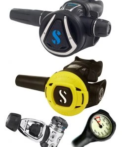 Regulator Sets Scubapro Regulator Set: MK17 Evo (DIN Or Yoke) / C370 / Octopus & Free Termo Gauge