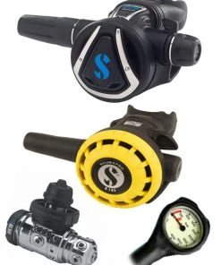 Scubapro Regulator Set: MK19 Evo (DIN Or Yoke) / C370 / R-Series Octopus & Free Termo Gauge Regulator Sets