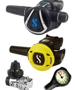 Scubapro Regulator Set: MK21 (DIN Or Yoke) / C370 / Octopus & Free Termo Gauge