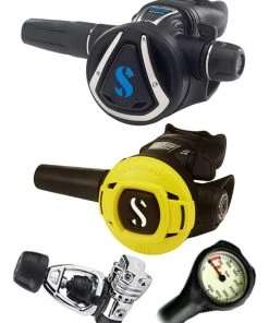 Scubapro Regulator Set: MK21 (DIN Or Yoke) / C370 / Octopus & Free Termo Gauge