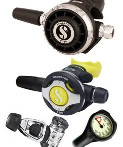 Scubapro Regulator Set: MK17 Evo (DIN Or Yoke) / G260 / Octopus & Free Termo Gauge Regulator Sets