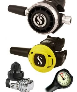 Scubapro Regulator Set: MK21 (DIN Or Yoke) / G260 / Octopus & Free Termo Gauge Regulator Sets