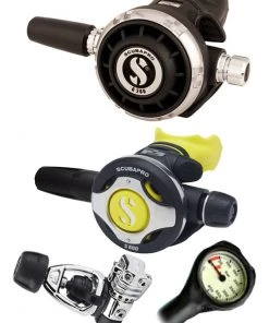 Scubapro Regulator Set: MK21 (DIN Or Yoke) / G260 / Octopus & Free Termo Gauge Regulator Sets