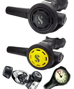 Scubapro Regulator Set: MK11 (DIN Or Yoke) / R095 / R-Series Octopus & Free Termo Gauge Regulator Sets