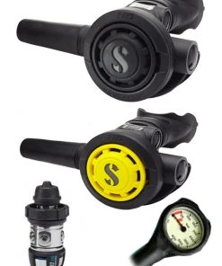 Scubapro Regulator Set: MK2 Evo (DIN Or Yoke) / R095 / R-Series Octopus & Free Termo Gauge Regulator Sets