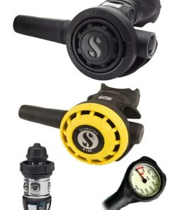 Scubapro Regulator Set: MK2 Evo (DIN Or Yoke) / R095 / R-Series Octopus & Free Termo Gauge Regulator Sets