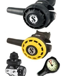 Scubapro Regulator Set: MK11 (DIN Or Yoke) / R195 / R-Series Octopus & Free Termo Gauge 9 Scubapro Regulator Set: MK11 (DIN Or Yoke) / R195 / R-Series Octopus & Free Termo Gauge