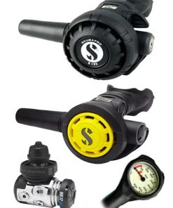 Scubapro Regulator Set: MK17 Evo (DIN Or Yoke) / R195 / R-Series Octopus & Free Termo Gauge 8 Scubapro Regulator Set: MK17 Evo (DIN Or Yoke) / R195 / R-Series Octopus & Free Termo Gauge