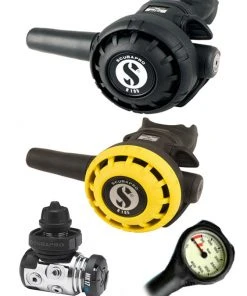 Scubapro Regulator Set: MK17 Evo (DIN Or Yoke) / R195 / R-Series Octopus & Free Termo Gauge 9 Scubapro Regulator Set: MK17 Evo (DIN Or Yoke) / R195 / R-Series Octopus & Free Termo Gauge