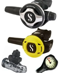 Scubapro Regulator Set: MK19 Evo (DIN Or Yoke) / S600 / Octopus & Free Termo Gauge Regulator Sets