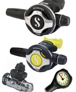 Scubapro Regulator Set: MK19 Evo (DIN Or Yoke) / S600 / Octopus & Free Termo Gauge Regulator Sets