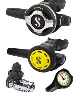 Regulator Sets Scubapro Regulator Set: MK25 Evo (DIN Or Yoke) / S600 / Octopus & Free Termo Gauge 12 Regulator Sets Scubapro Regulator Set: MK25 Evo (DIN Or Yoke) / S600 / Octopus & Free Termo Gauge