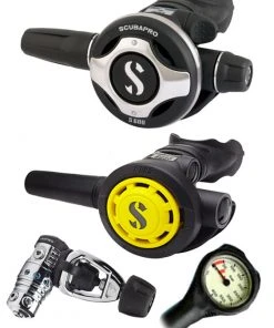 Regulator Sets Scubapro Regulator Set: MK25 Evo (DIN Or Yoke) / S600 / Octopus & Free Termo Gauge