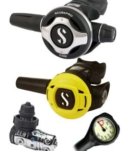 Regulator Sets Scubapro Regulator Set: MK25 Evo (DIN Or Yoke) / S600 / Octopus & Free Termo Gauge 15 Regulator Sets Scubapro Regulator Set: MK25 Evo (DIN Or Yoke) / S600 / Octopus & Free Termo Gauge