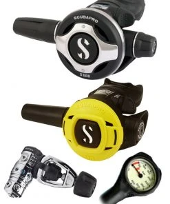 Regulator Sets Scubapro Regulator Set: MK25 Evo (DIN Or Yoke) / S600 / Octopus & Free Termo Gauge 14 Regulator Sets Scubapro Regulator Set: MK25 Evo (DIN Or Yoke) / S600 / Octopus & Free Termo Gauge