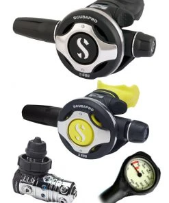 Regulator Sets Scubapro Regulator Set: MK25 Evo (DIN Or Yoke) / S600 / Octopus & Free Termo Gauge 17 Regulator Sets Scubapro Regulator Set: MK25 Evo (DIN Or Yoke) / S600 / Octopus & Free Termo Gauge